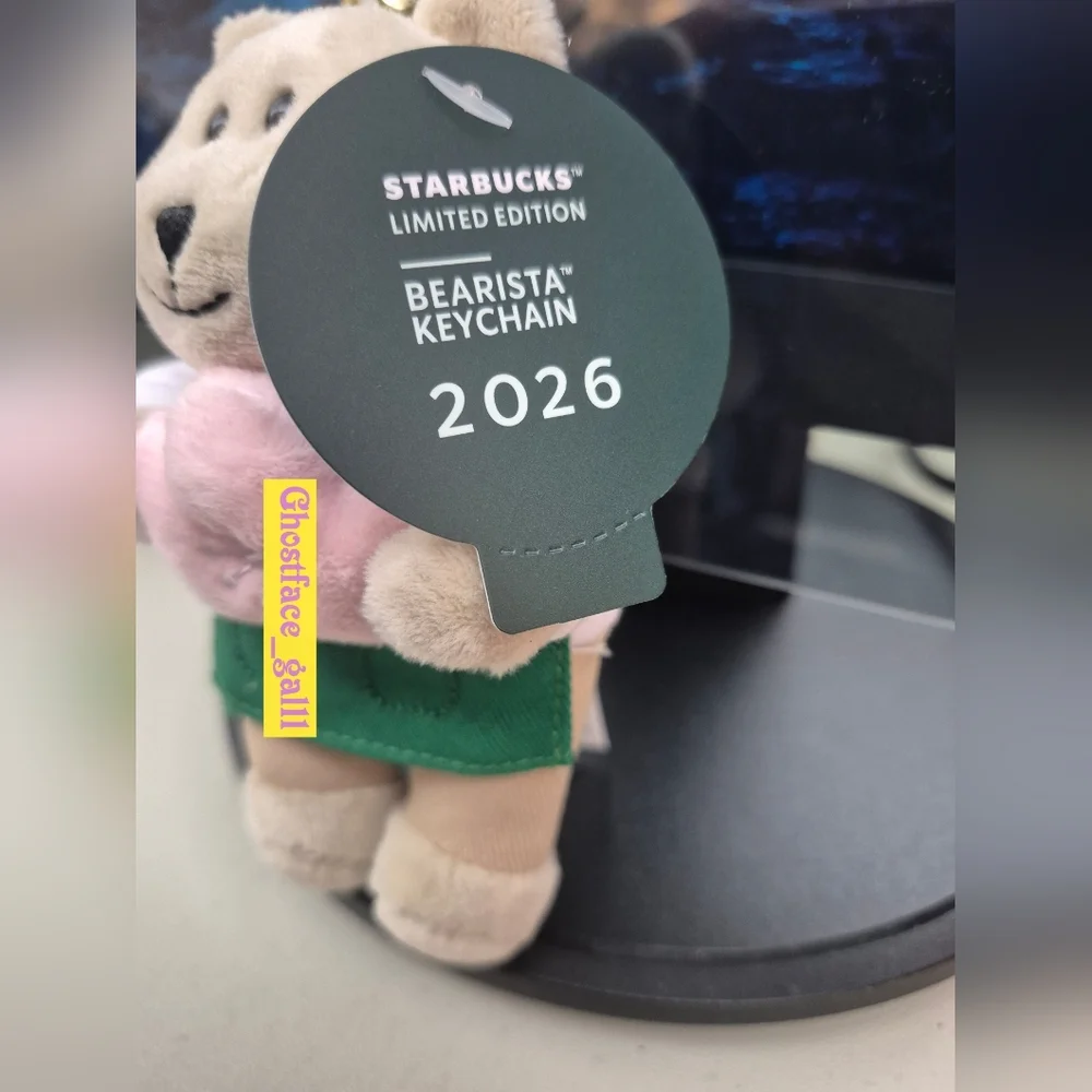 2026 Limited Edition Sakura Starbucks Bearista Keychain - Picture 2 of 4